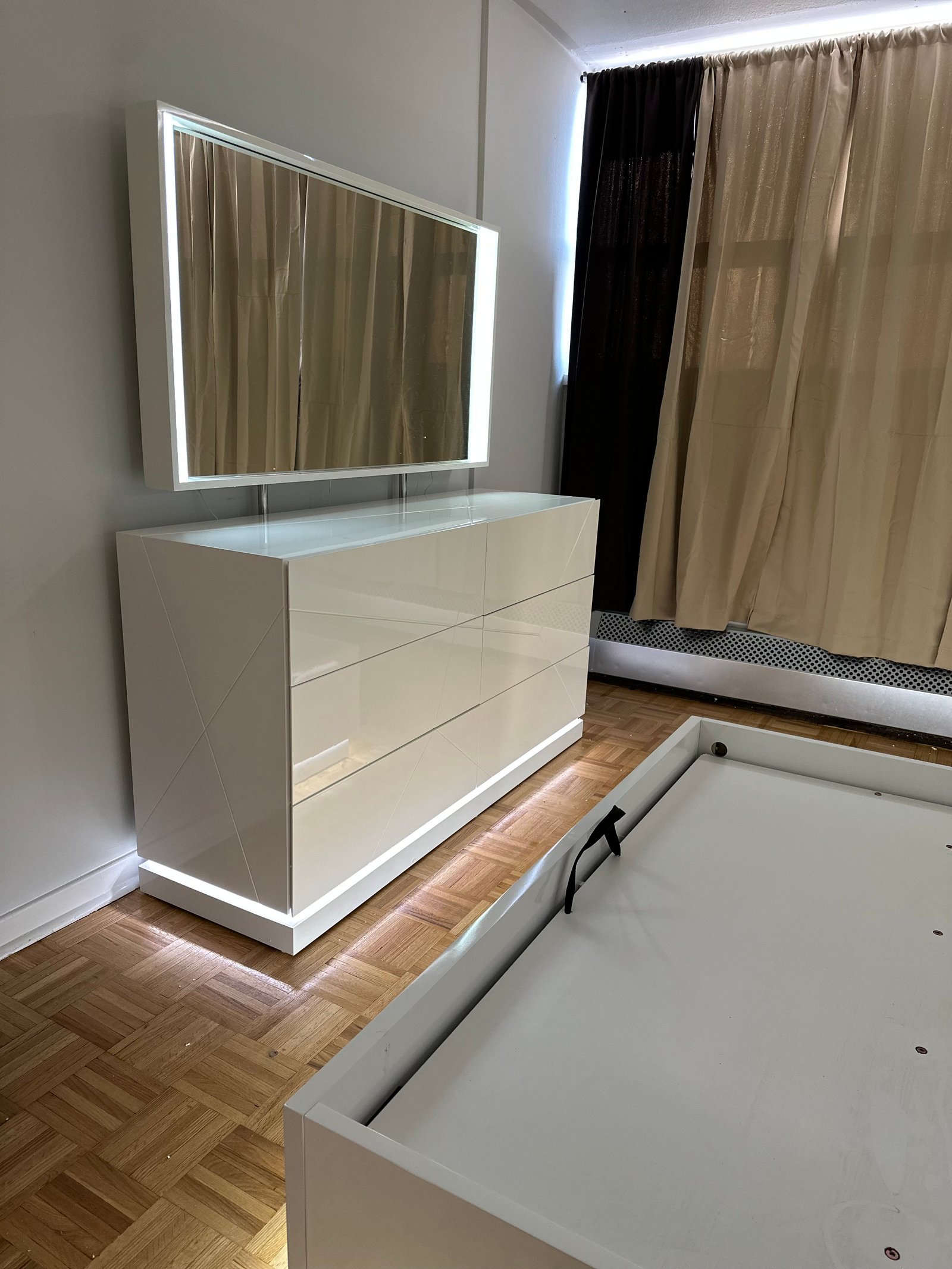 Textured wall panel detail