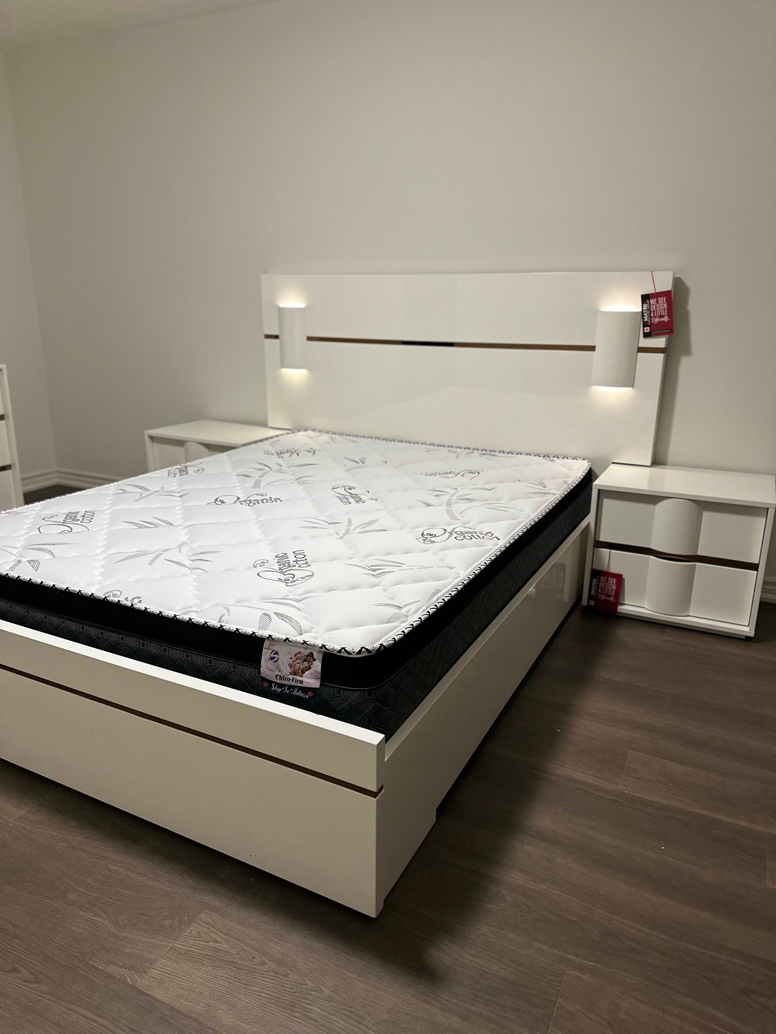 Office layout with seating and tables